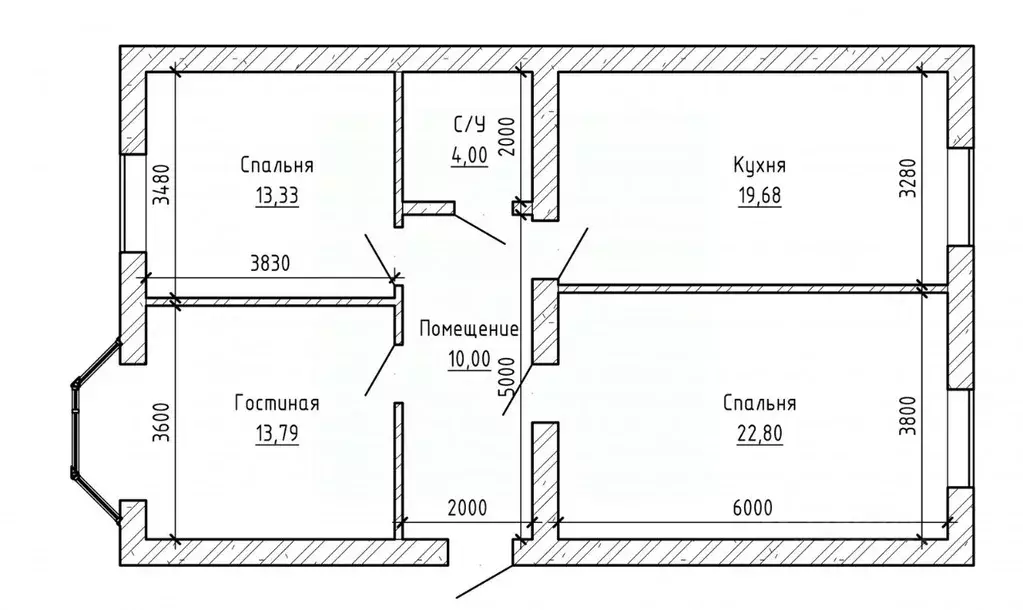3-к кв. Кабардино-Балкария, Чегем ул. Имени М.В. Сижажева (88.0 м) - Фото 2