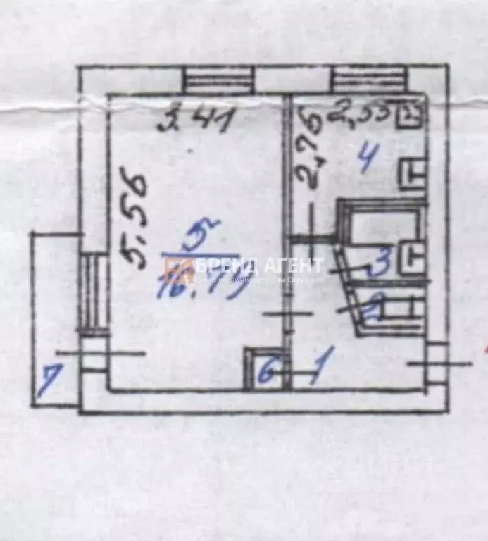 1-к кв. Белгородская область, Белгород ул. Щорса, 29 (30.0 м) - Фото 1