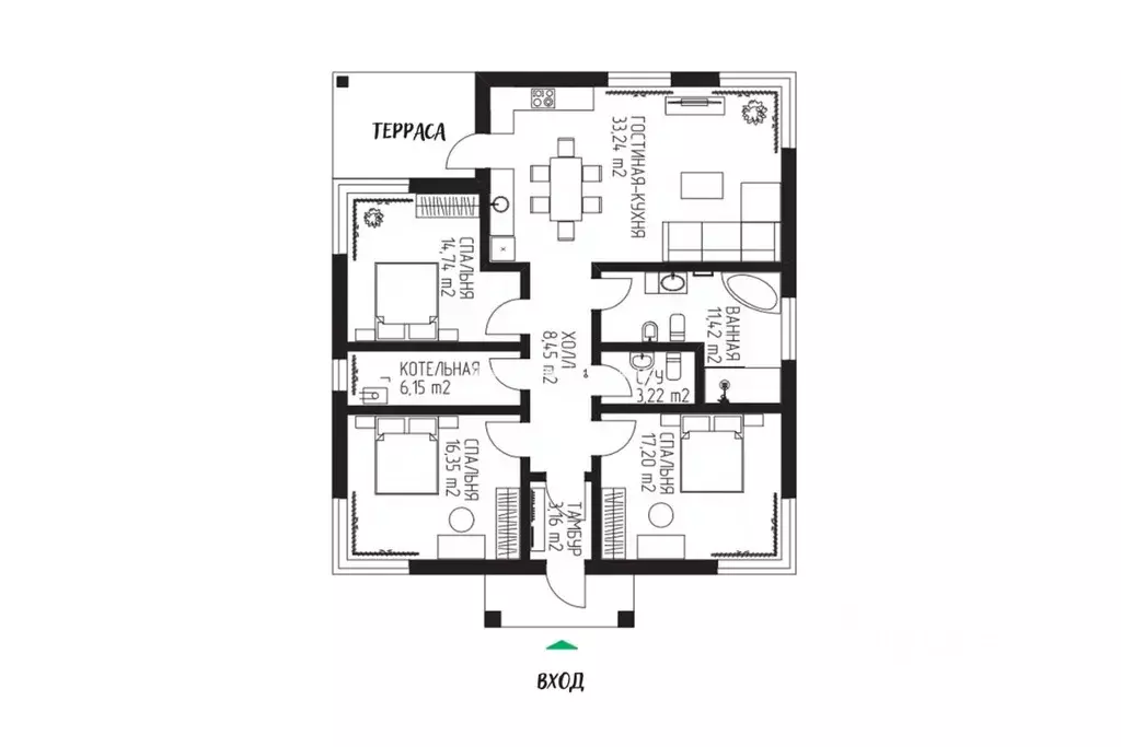 Дом в Челябинская область, Магнитогорск ул. Екатерининская, 9 (116 м) - Фото 1