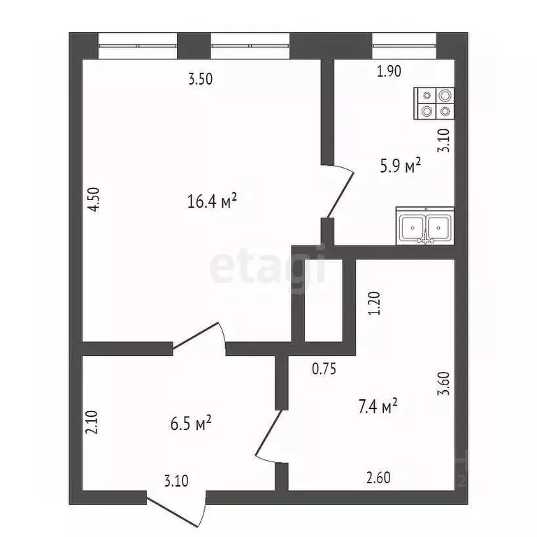 3-к кв. Марий Эл, Юрино городское поселение, Юрино пгт ул. Советская, ... - Фото 1