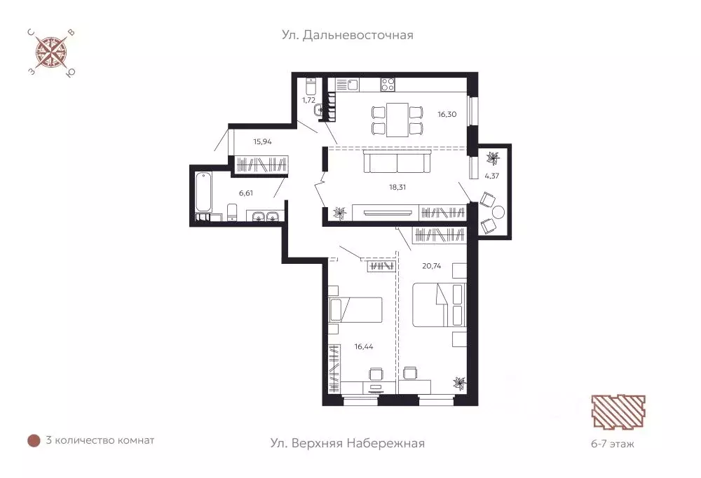 3-к кв. Иркутская область, Иркутск Октябрьский округ, Дом на ... - Фото 1