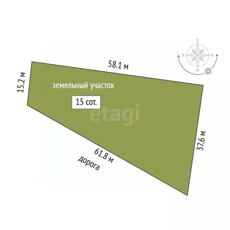 Участок в Мордовия, с. Лямбирь ул. Крестьянская (15.0 сот.) - Фото 2