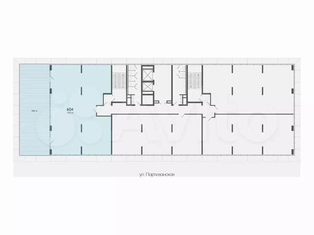Офис в бизнес-центре класса А, 180 м + терраса - Фото 1