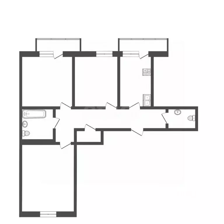 3-к кв. Тюменская область, Тюмень ул. Пермякова, 83к1 (84.9 м) - Фото 1