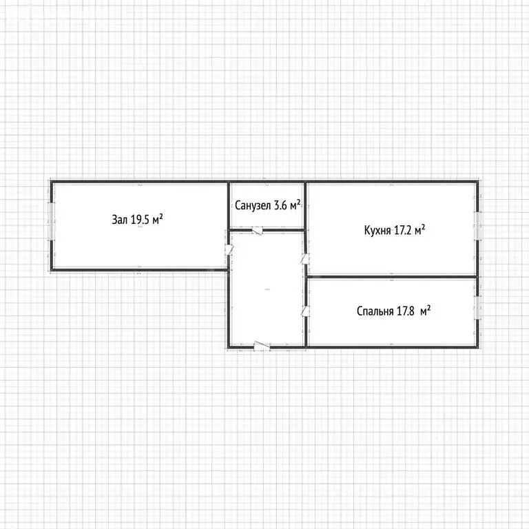 2-комнатная квартира: Каспийск, улица Ленина, 96 (67 м) - Фото 1