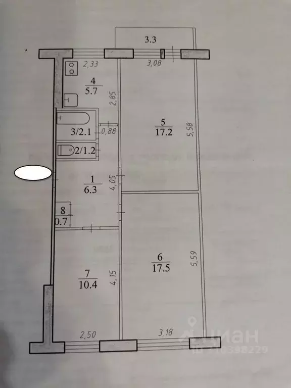 3-к кв. Хабаровский край, Комсомольск-на-Амуре 66-й кв-л, бул. Юности, ... - Фото 0