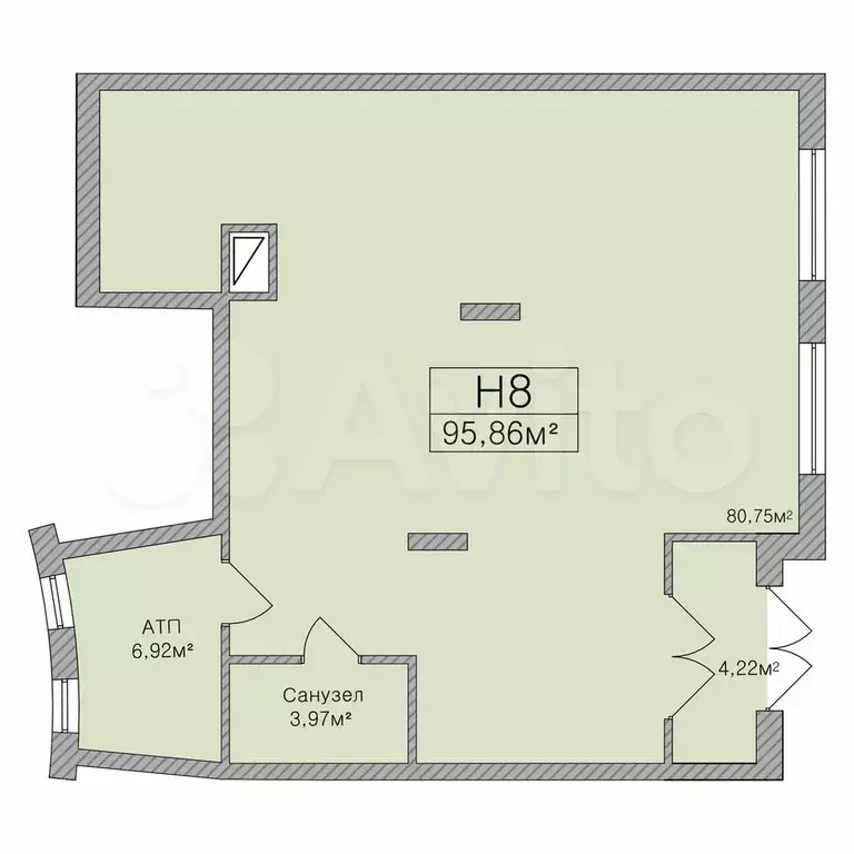 Свободного назначения, 95.86 м - Фото 0