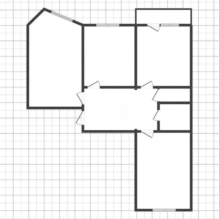 3-комнатная квартира: Грязи, улица Осипенко, 43 (64 м) - Фото 0