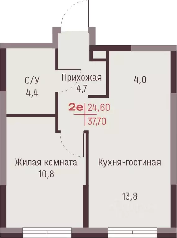 2-к кв. Свердловская область, Екатеринбург Академический мкр, 19-й ... - Фото 2