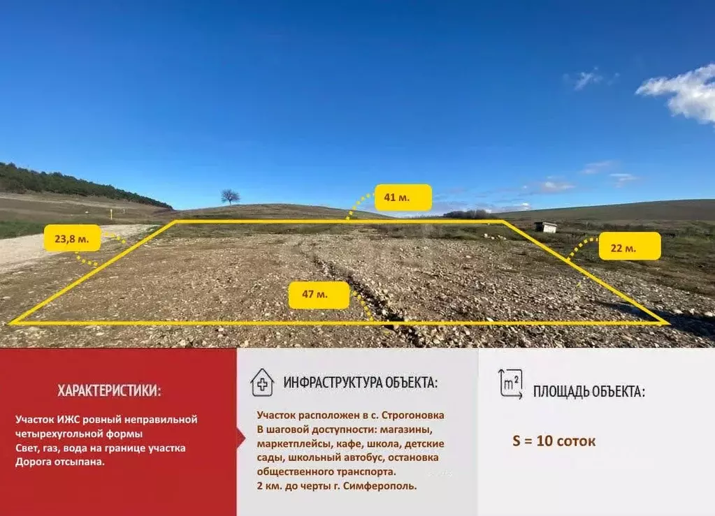 Участок в Крым, Симферопольский район, Трудовское с/пос, с. ... - Фото 1