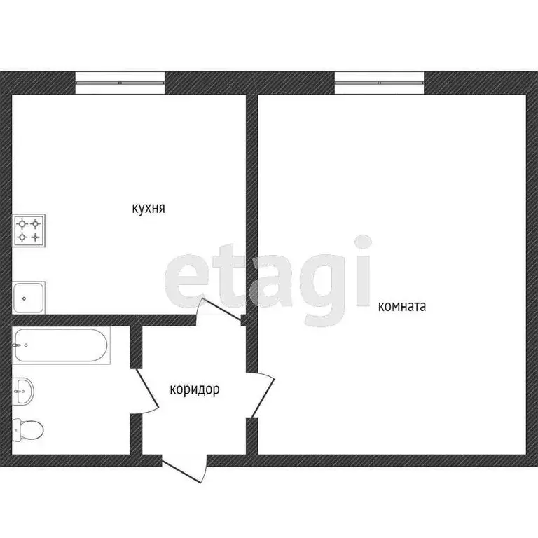 1-комнатная квартира: Златоуст, Таганайская улица, 8 (35 м) - Фото 0