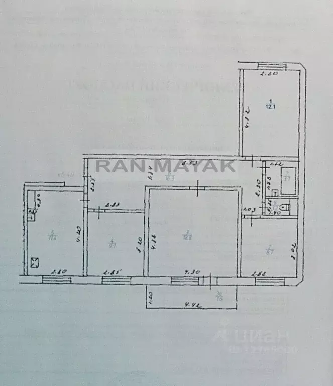 4-к кв. Адыгея, Майкоп ул. Михайлова, 17 (82.3 м) - Фото 2