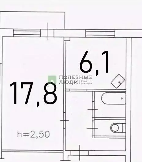 1-к кв. Красноярский край, Красноярск ул. 8 Марта, 20 (33.0 м) - Фото 1