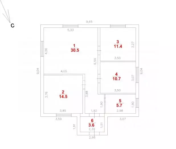 Дом в Омская область, Омский район, с. Троицкое ул. 3-я Островная, 34 ... - Фото 2