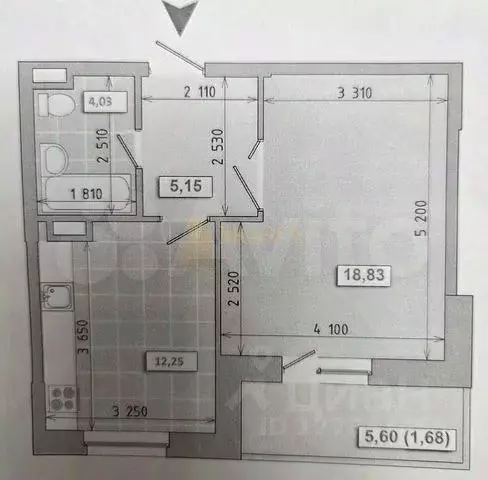 1-к кв. Татарстан, Казань просп. Победы, 139к2 (41.1 м) - Фото 2