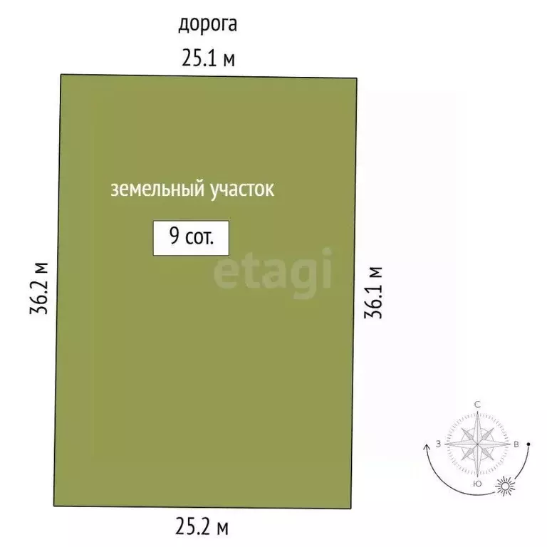 Участок в Тюменская область, Нижнетавдинский муниципальный округ, ... - Фото 1