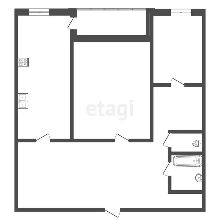 2-комнатная квартира: Кисловодск, проспект Победы, 157 (50.4 м) - Фото 0
