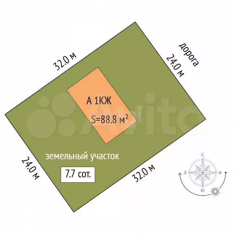Дом 88,8 м на участке 7,7 сот. - Фото 1