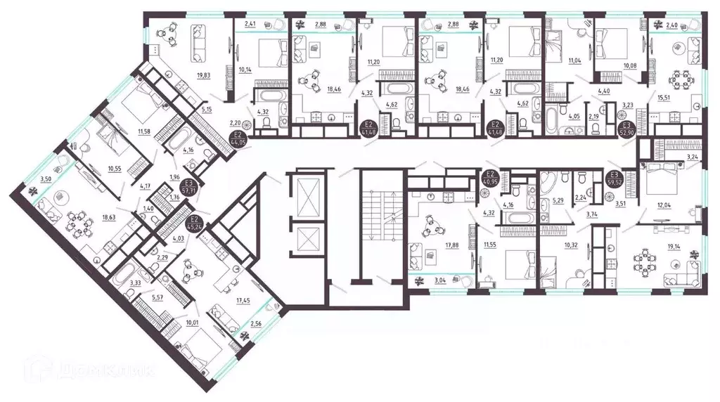 1-к кв. Рязанская область, Рязань Московское ш. (40.95 м) - Фото 2