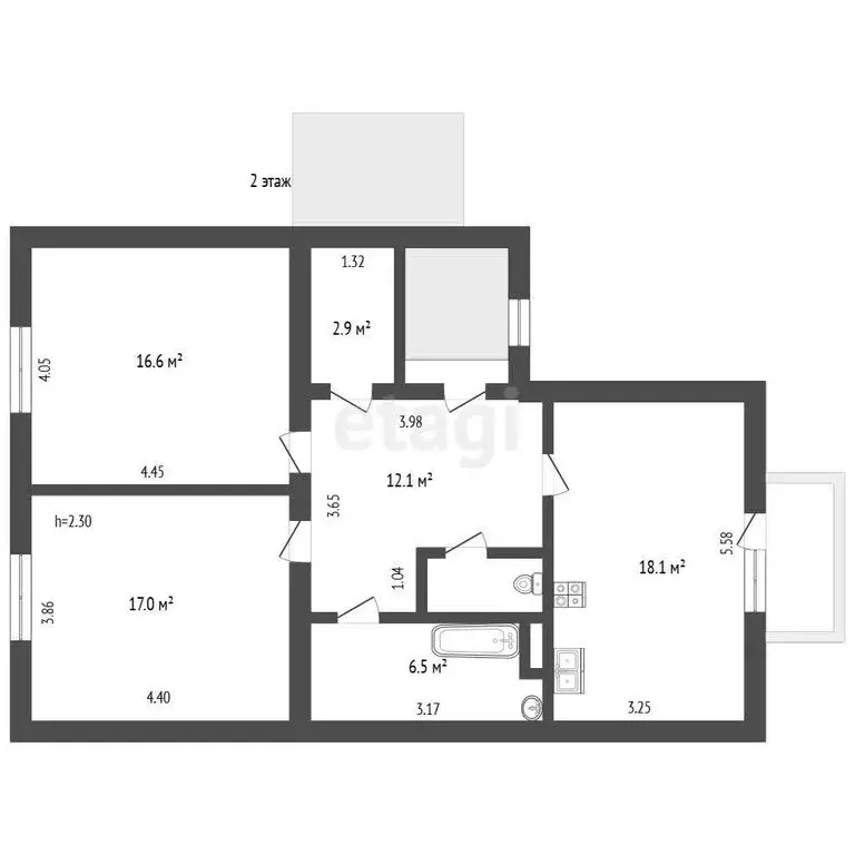 Дом в Симферополь, Салгирная улица (247.6 м) - Фото 1