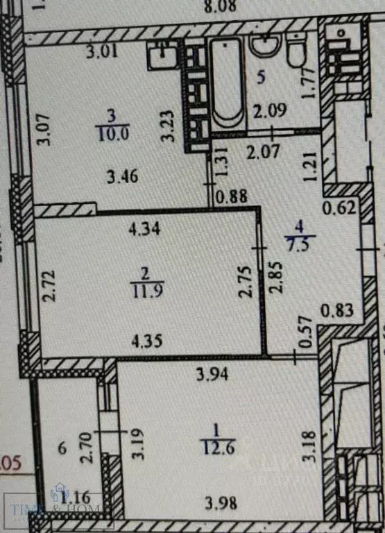 2-к кв. Свердловская область, Екатеринбург ул. Академика Парина, 38 ... - Фото 1