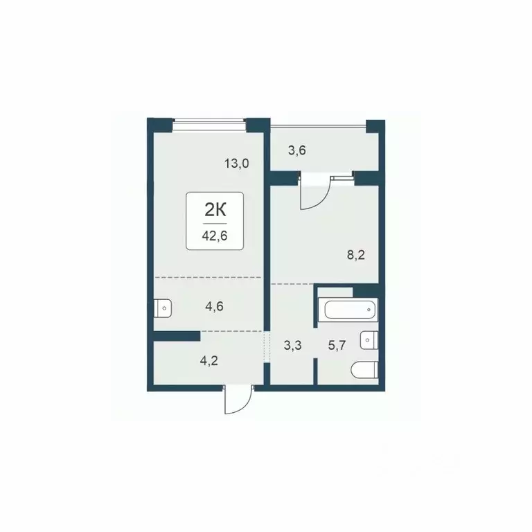 2-к кв. Новосибирская область, Новосибирск Цветной бульвар жилой ... - Фото 1