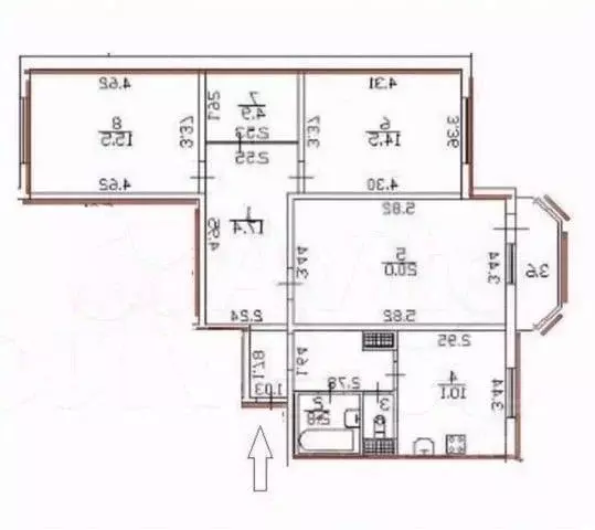 3-к кв. Санкт-Петербург 5-й Предпортовый проезд, 10к1 (86.1 м) - Фото 1