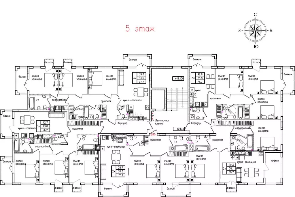 Квартира-студия: Калининград, улица Дубовая Аллея, 3Ак2 (28.46 м) - Фото 0