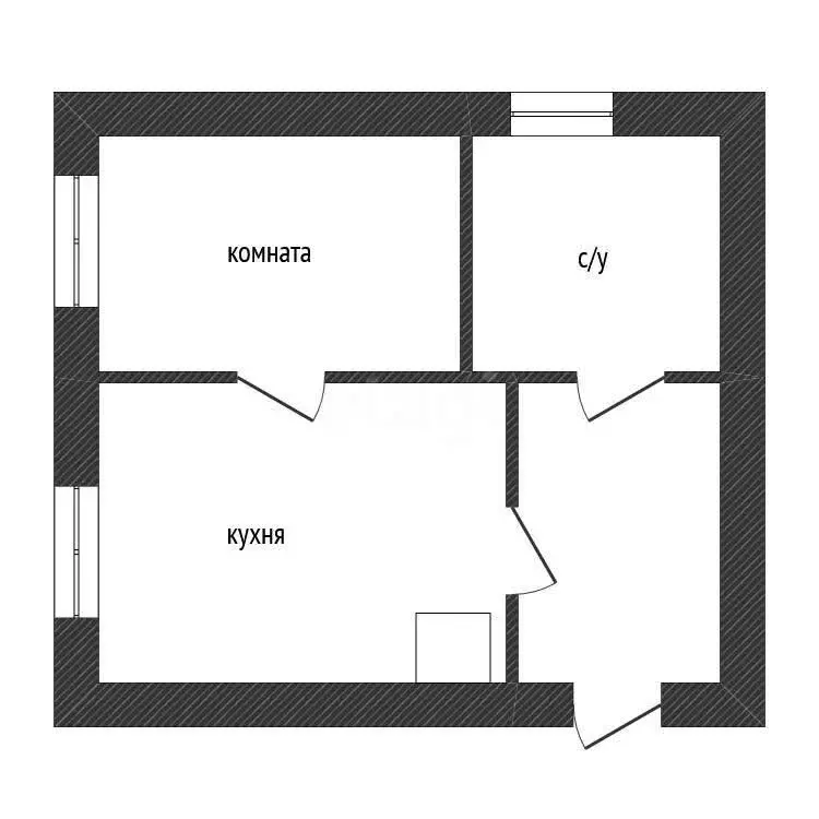 1-комнатная квартира: городской посёлок Будогощь, Кооперативная улица, ... - Фото 1