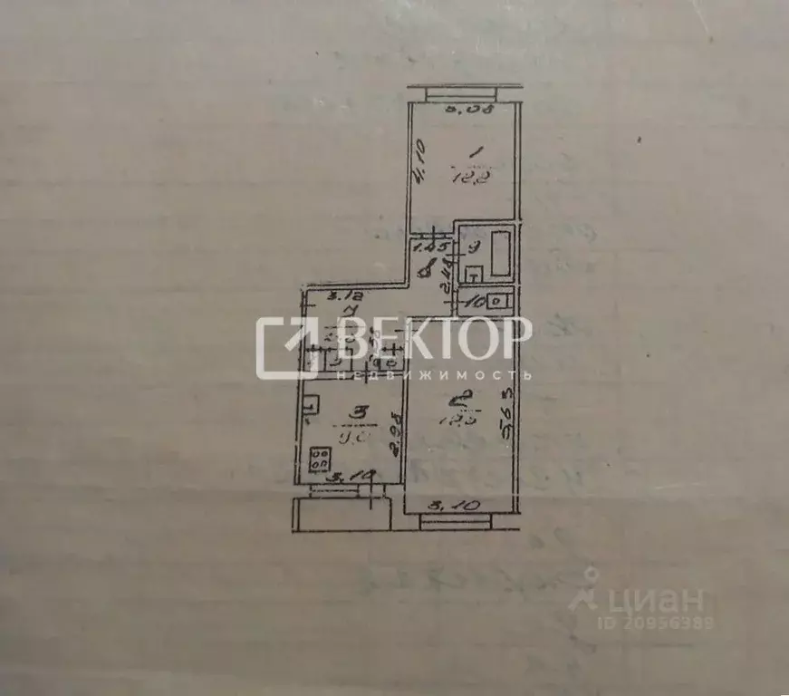 2-к кв. Владимирская область, Судогодский район, пос. Андреево ... - Фото 2