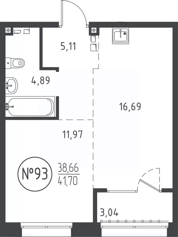 1-к кв. Иркутская область, Иркутск ул. Эдуара Дьяконова, 10 (41.74 м) - Фото 0