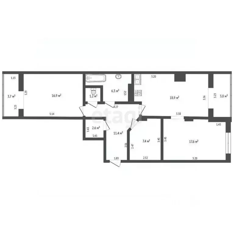 3-к кв. Краснодарский край, Геленджик городской округ, с. Дивноморское ... - Фото 2