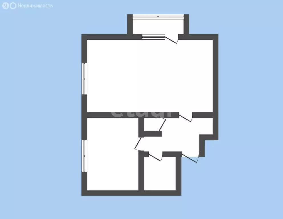 1-комнатная квартира: Черкесск, Парковая улица, 23 (33.9 м) - Фото 1