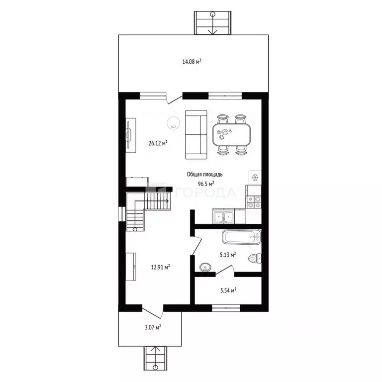 Дом в Новосибирская область, Новосибирский район, Каменский сельсовет, ... - Фото 2