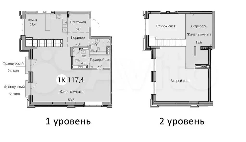 2-к. квартира, 117,4 м, 25/25 эт. - Фото 0