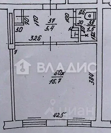 1-к кв. Калининградская область, Калининград Красная ул., 137 (24.0 м) - Фото 2