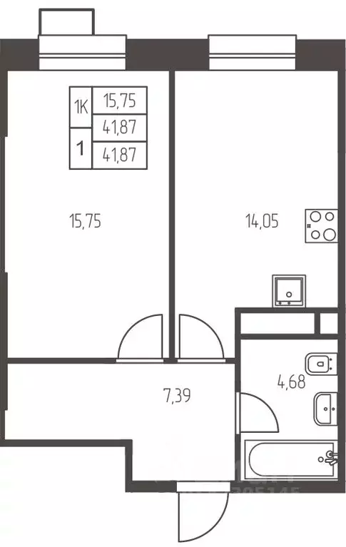 1-к кв. Московская область, Ивантеевка Пушкинский городской округ,  ... - Фото 1