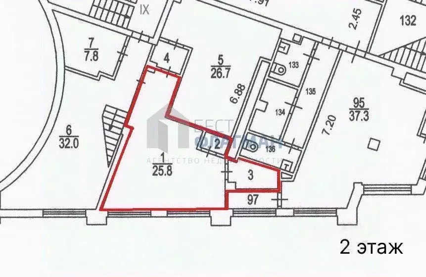 Помещение свободного назначения в Москва Тестовская ул., 10 (295 м) - Фото 1