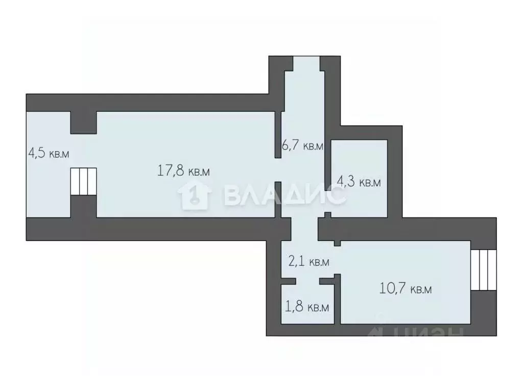 1-к кв. Рязанская область, Рязань ул. Стройкова, 20 (47.9 м) - Фото 1