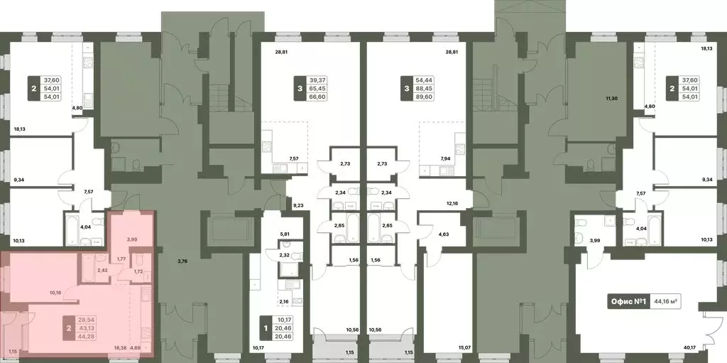 2-комнатная квартира: Уфимский район, село Миловка (44.28 м) - Фото 1