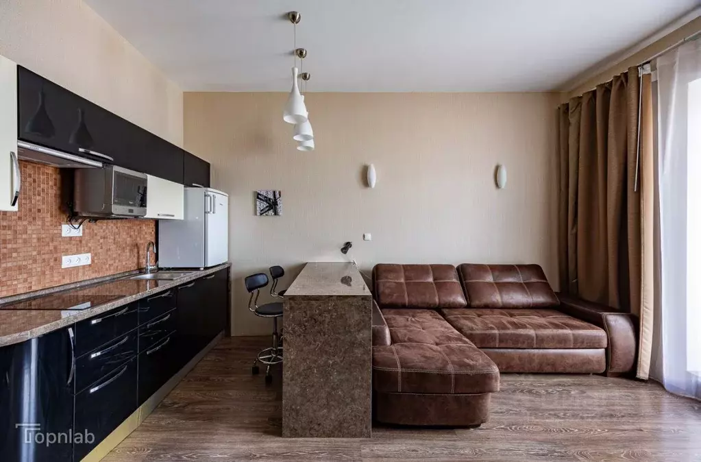 Студия Санкт-Петербург ул. Глухая Зеленина, 6 (30.0 м) - Фото 1