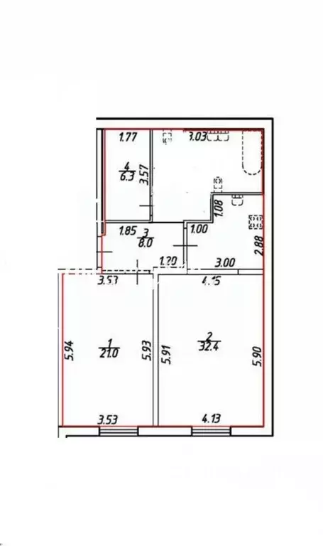 1-к кв. Санкт-Петербург Исполкомская ул., 17 (78.2 м) - Фото 2