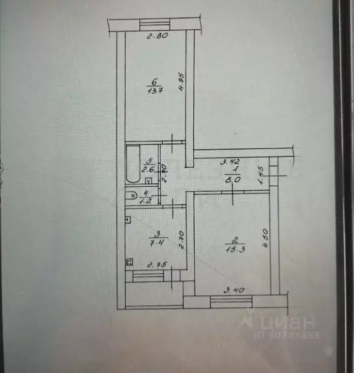 2-к кв. Новгородская область, Боровичи Сушанская ул., 17 (48.2 м) - Фото 2