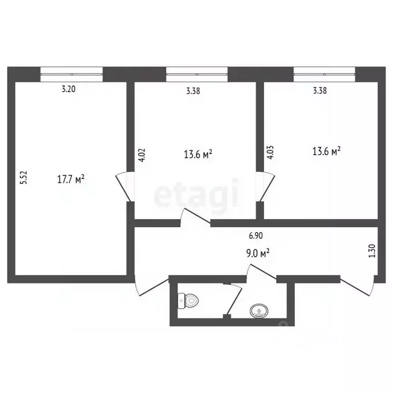 Комната Тюменская область, Тюмень Мельзаводская ул., 19а (17.7 м) - Фото 2