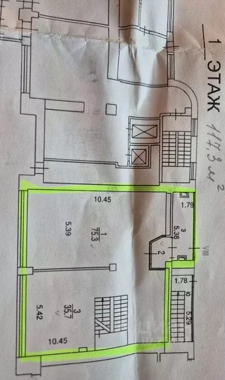 Помещение свободного назначения в Москва Ленинский просп., 99 (246 м) - Фото 2