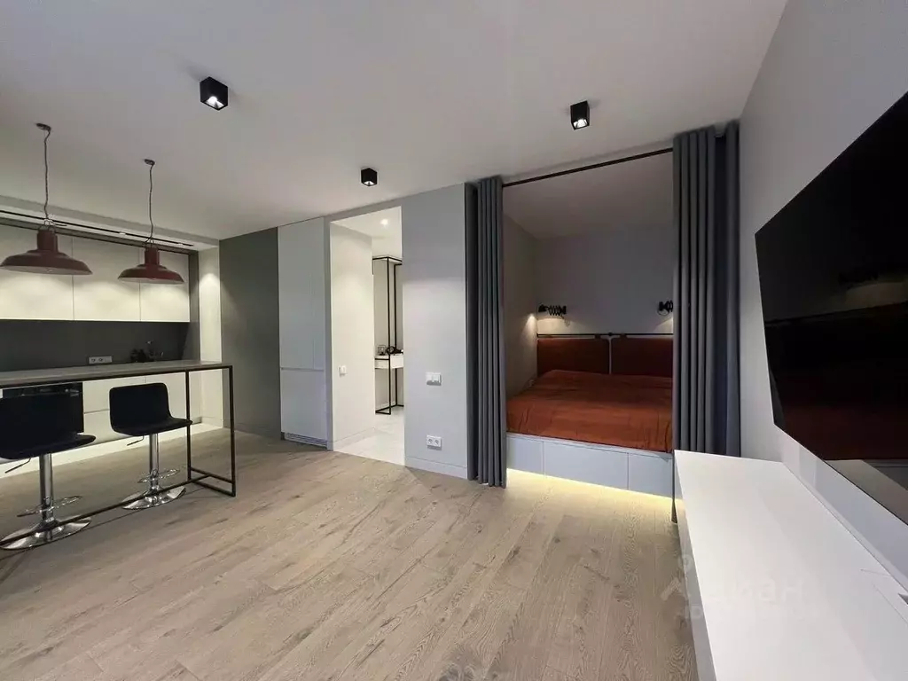 Студия Москва Кастанаевская ул., 45 (37.0 м) - Фото 1