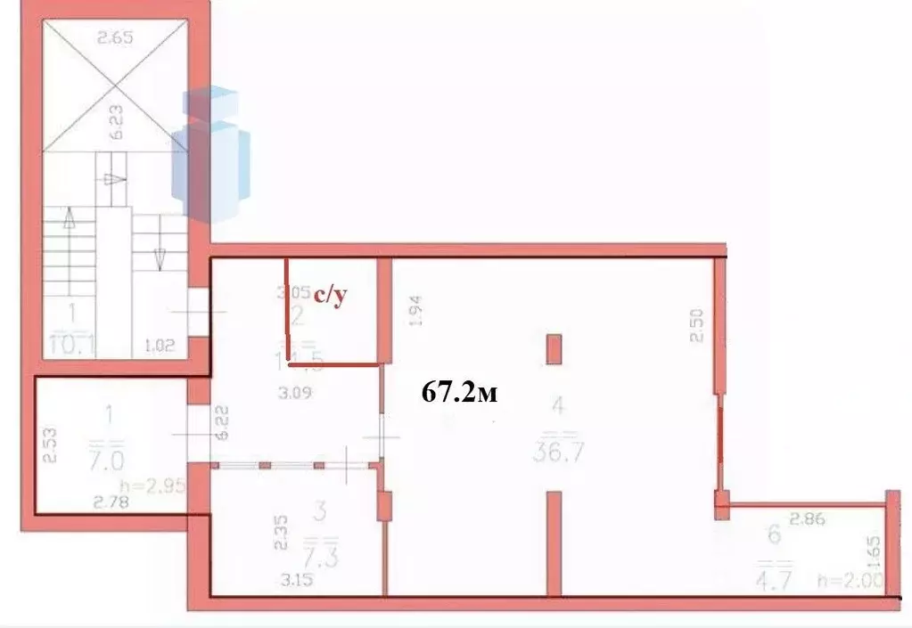 Офис в Нижегородская область, Нижний Новгород ул. Пискунова, 27а (67 ... - Фото 2