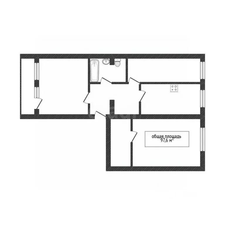 3-к кв. Брянская область, Брянск ул. Пересвета, 18 (97.6 м) - Фото 2