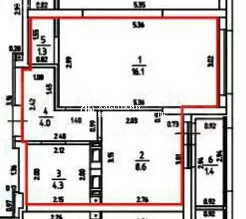 1-комнатная квартира: Казань, улица Александра Курынова, 4 (34.3 м) - Фото 1