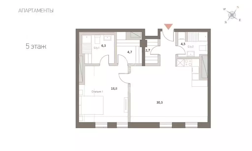 1-комнатная квартира: Москва, Машкова улица, 13с1 (70 м) - Фото 0